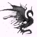 Эскизы тату дракон 28,10,2021 - №0137 - dragon tattoo sketch - tattoo-photo.ru
