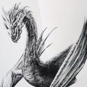 Эскизы тату дракон 28,10,2021 - №0154 - dragon tattoo sketch - tattoo-photo.ru