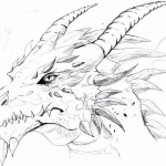 Эскизы тату дракон 28,10,2021 - №0157 - dragon tattoo sketch - tattoo-photo.ru