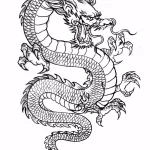 Эскизы тату дракон 28,10,2021 - №0161 - dragon tattoo sketch - tattoo-photo.ru