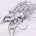 Эскизы тату дракон 28,10,2021 - №0162 - dragon tattoo sketch - tattoo-photo.ru