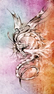 Эскизы тату дракон 28,10,2021 - №0172 - dragon tattoo sketch - tattoo-photo.ru