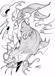 Эскизы тату дракон 28,10,2021 - №0193 - dragon tattoo sketch - tattoo-photo.ru