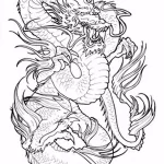 Эскизы тату дракон 28,10,2021 - №0198 - dragon tattoo sketch - tattoo-photo.ru