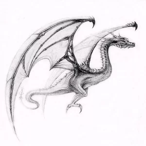 Эскизы тату дракон 28,10,2021 - №0216 - dragon tattoo sketch - tattoo-photo.ru