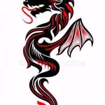 Эскизы тату дракон 28,10,2021 - №0229 - dragon tattoo sketch - tattoo-photo.ru