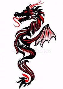 Эскизы тату дракон 28,10,2021 - №0229 - dragon tattoo sketch - tattoo-photo.ru