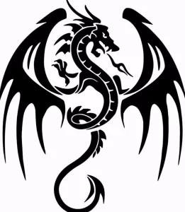 Эскизы тату дракон 28,10,2021 - №0235 - dragon tattoo sketch - tattoo-photo.ru