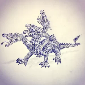 Эскизы тату дракон 28,10,2021 - №0239 - dragon tattoo sketch - tattoo-photo.ru