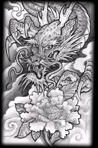 Эскизы тату дракон 28,10,2021 - №0242 - dragon tattoo sketch - tattoo-photo.ru