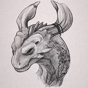 Эскизы тату дракон 28,10,2021 - №0245 - dragon tattoo sketch - tattoo-photo.ru