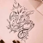 Эскизы тату дракон 28,10,2021 - №0283 - dragon tattoo sketch - tattoo-photo.ru