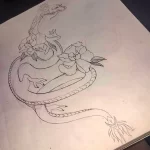 Эскизы тату дракон 28,10,2021 - №0287 - dragon tattoo sketch - tattoo-photo.ru