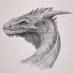 Эскизы тату дракон 28,10,2021 - №0292 - dragon tattoo sketch - tattoo-photo.ru