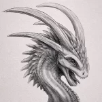 Эскизы тату дракон 28,10,2021 - №0294 - dragon tattoo sketch - tattoo-photo.ru