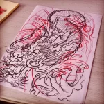 Эскизы тату дракон 28,10,2021 - №0307 - dragon tattoo sketch - tattoo-photo.ru