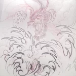 Эскизы тату дракон 28,10,2021 - №0313 - dragon tattoo sketch - tattoo-photo.ru