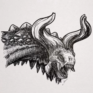 Эскизы тату дракон 28,10,2021 - №0318 - dragon tattoo sketch - tattoo-photo.ru