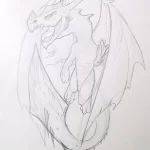 Эскизы тату дракон 28,10,2021 - №0321 - dragon tattoo sketch - tattoo-photo.ru