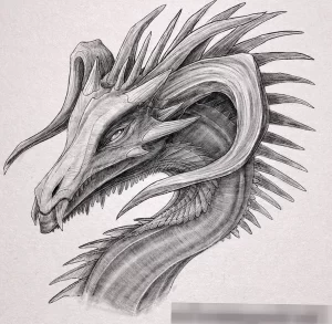 Эскизы тату дракон 28,10,2021 - №0328 - dragon tattoo sketch - tattoo-photo.ru