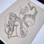 Эскизы тату дракон 28,10,2021 - №0332 - dragon tattoo sketch - tattoo-photo.ru