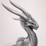 Эскизы тату дракон 28,10,2021 - №0343 - dragon tattoo sketch - tattoo-photo.ru