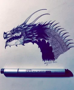 Эскизы тату дракон 28,10,2021 - №0351 - dragon tattoo sketch - tattoo-photo.ru