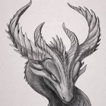Эскизы тату дракон 28,10,2021 - №0367 - dragon tattoo sketch - tattoo-photo.ru