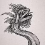 Эскизы тату дракон 28,10,2021 - №0385 - dragon tattoo sketch - tattoo-photo.ru