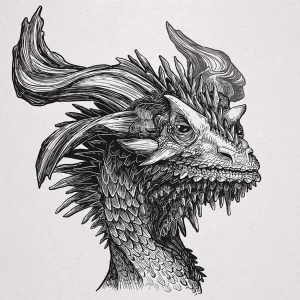 Эскизы тату дракон 28,10,2021 - №0389 - dragon tattoo sketch - tattoo-photo.ru