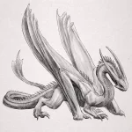 Эскизы тату дракон 28,10,2021 - №0401 - dragon tattoo sketch - tattoo-photo.ru