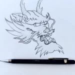 Эскизы тату дракон 28,10,2021 - №0407 - dragon tattoo sketch - tattoo-photo.ru