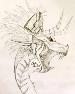 Эскизы тату дракон 28,10,2021 - №0409 - dragon tattoo sketch - tattoo-photo.ru