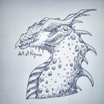 Эскизы тату дракон 28,10,2021 - №0411 - dragon tattoo sketch - tattoo-photo.ru