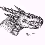 Эскизы тату дракон 28,10,2021 - №0419 - dragon tattoo sketch - tattoo-photo.ru