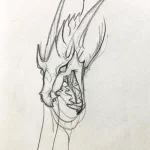 Эскизы тату дракон 28,10,2021 - №0421 - dragon tattoo sketch - tattoo-photo.ru