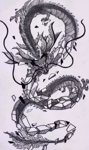 Эскизы тату дракон 28,10,2021 - №0426 - dragon tattoo sketch - tattoo-photo.ru