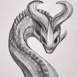Эскизы тату дракон 28,10,2021 - №0447 - dragon tattoo sketch - tattoo-photo.ru