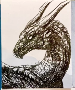 Эскизы тату дракон 28,10,2021 - №0450 - dragon tattoo sketch - tattoo-photo.ru