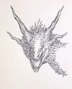 Эскизы тату дракон 28,10,2021 - №0452 - dragon tattoo sketch - tattoo-photo.ru
