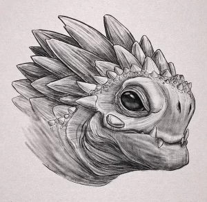 Эскизы тату дракон 28,10,2021 - №0455 - dragon tattoo sketch - tattoo-photo.ru