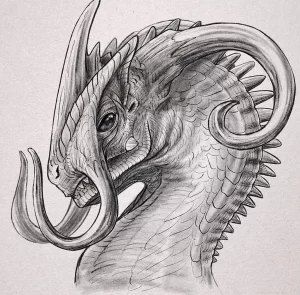 Эскизы тату дракон 28,10,2021 - №0459 - dragon tattoo sketch - tattoo-photo.ru