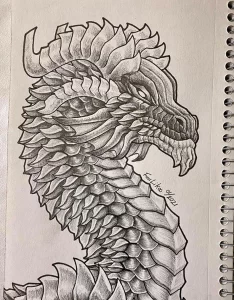 Эскизы тату дракон 28,10,2021 - №0462 - dragon tattoo sketch - tattoo-photo.ru