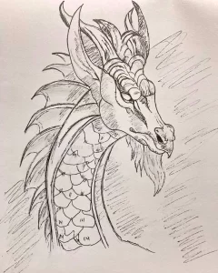 Эскизы тату дракон 28,10,2021 - №0467 - dragon tattoo sketch - tattoo-photo.ru