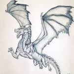 Эскизы тату дракон 28,10,2021 - №0488 - dragon tattoo sketch - tattoo-photo.ru