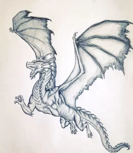 Эскизы тату дракон 28,10,2021 - №0488 - dragon tattoo sketch - tattoo-photo.ru