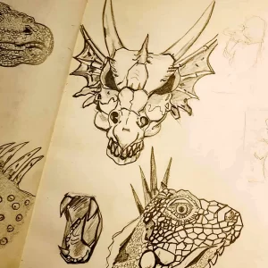 Эскизы тату дракон 28,10,2021 - №0489 - dragon tattoo sketch - tattoo-photo.ru