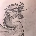 Эскизы тату дракон 28,10,2021 - №0494 - dragon tattoo sketch - tattoo-photo.ru