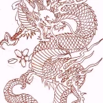 Эскизы тату дракон 28,10,2021 - №0510 - dragon tattoo sketch - tattoo-photo.ru