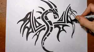 Эскизы тату дракон 28,10,2021 - №0517 - dragon tattoo sketch - tattoo-photo.ru
